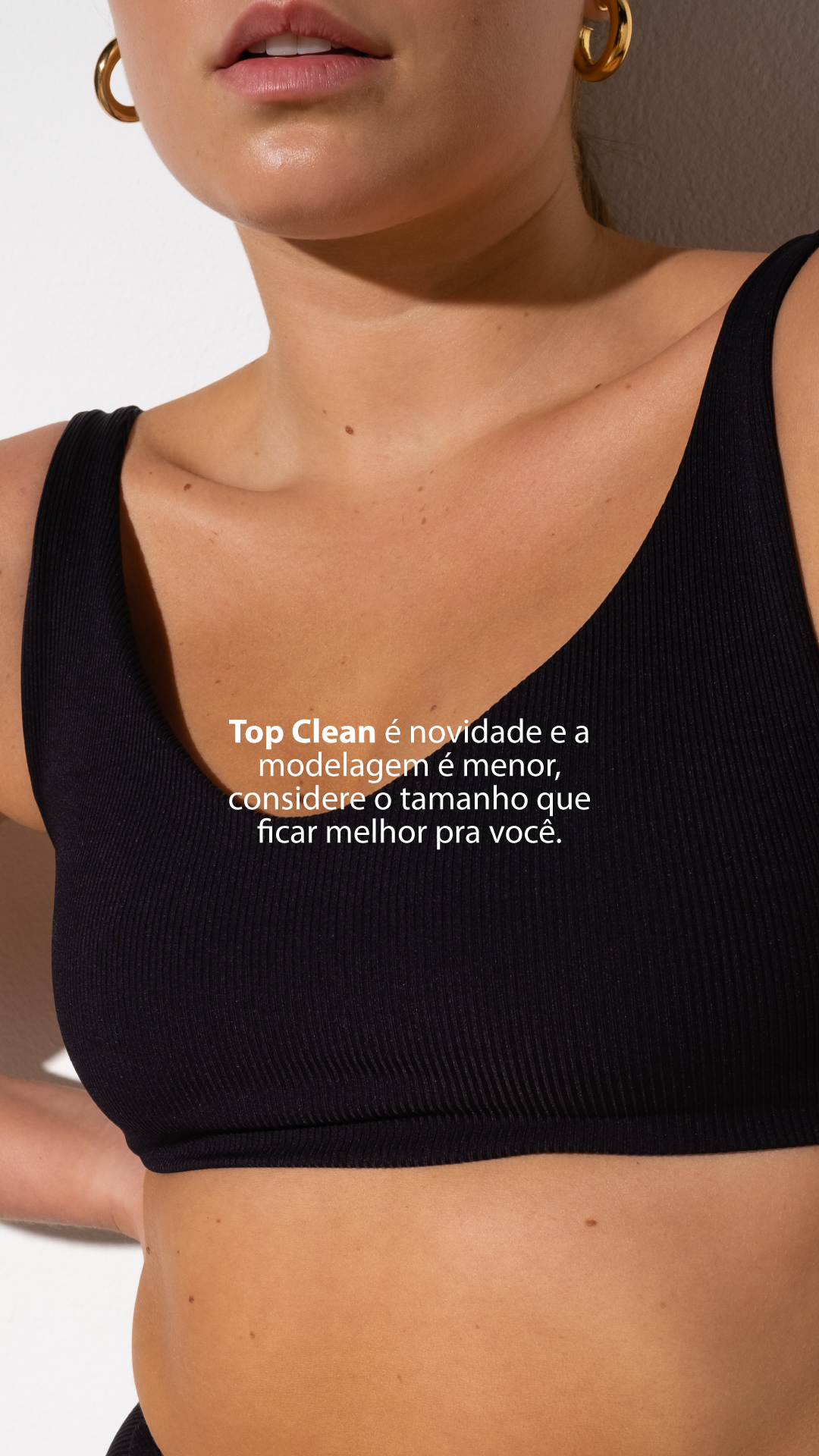Top Clean Ribb Black Velvet