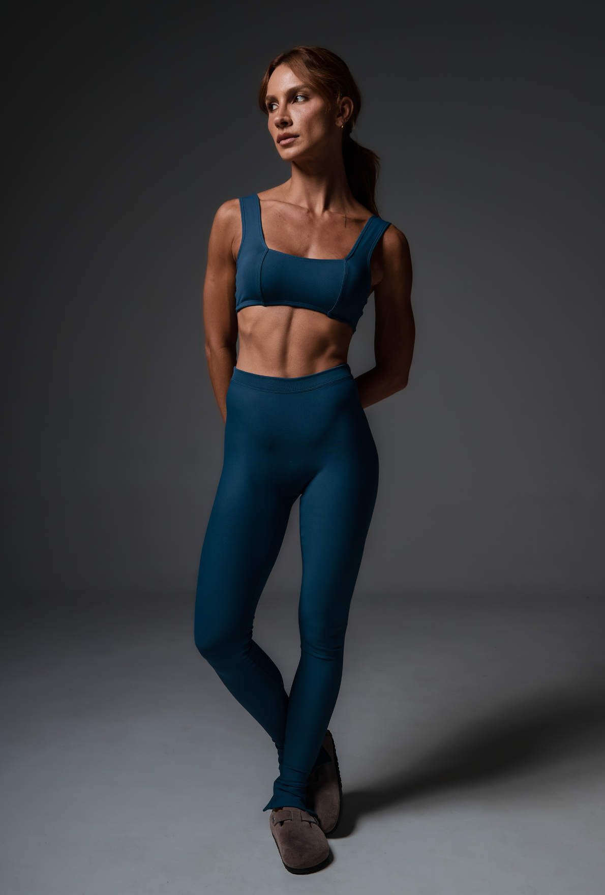 Legging Slide Pump Blue Jeans