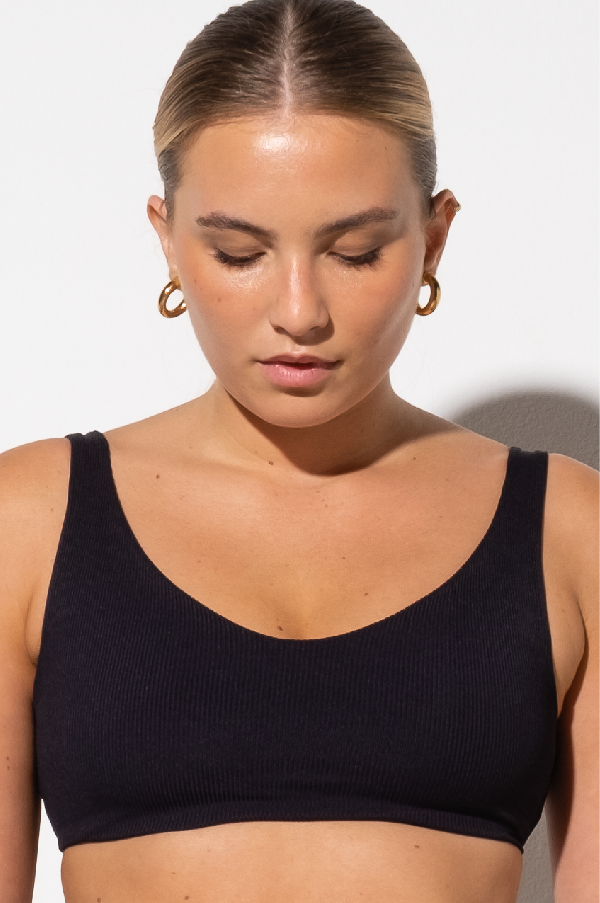 Top Clean Ribb Black Velvet