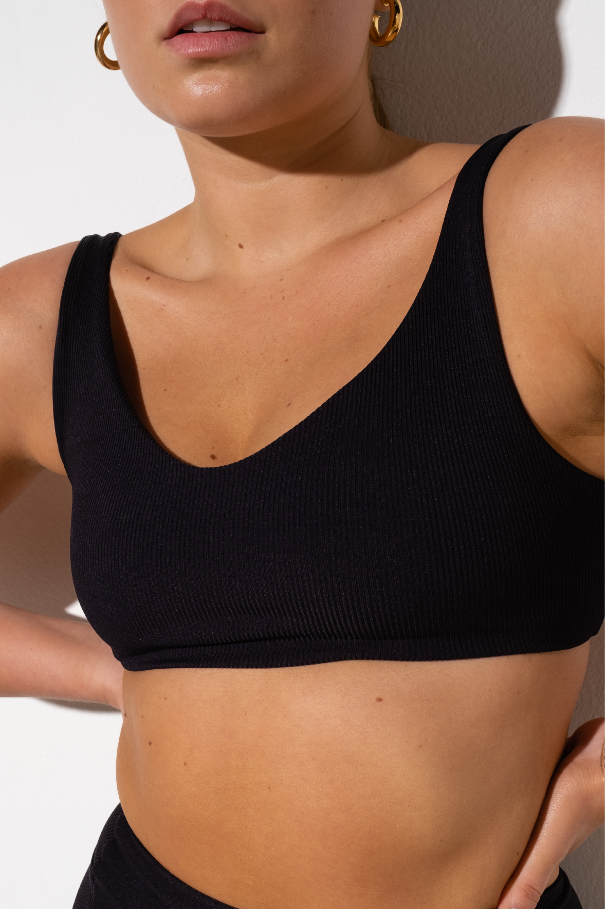 Top Clean Ribb Black Velvet