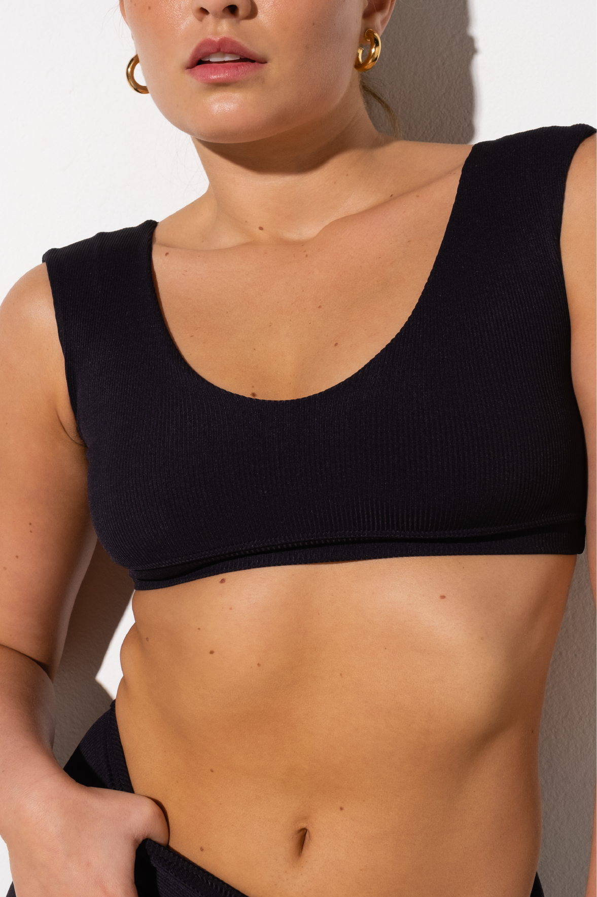 Top Princess Ribb Black Velvet