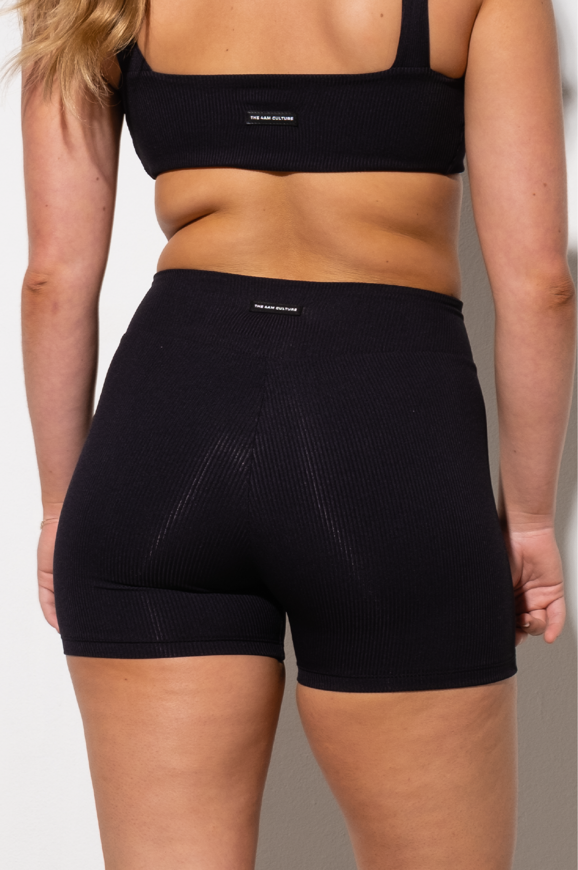 Shorts Ribb Black Velvet