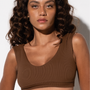 Top Princess Ribb Marula Espresso