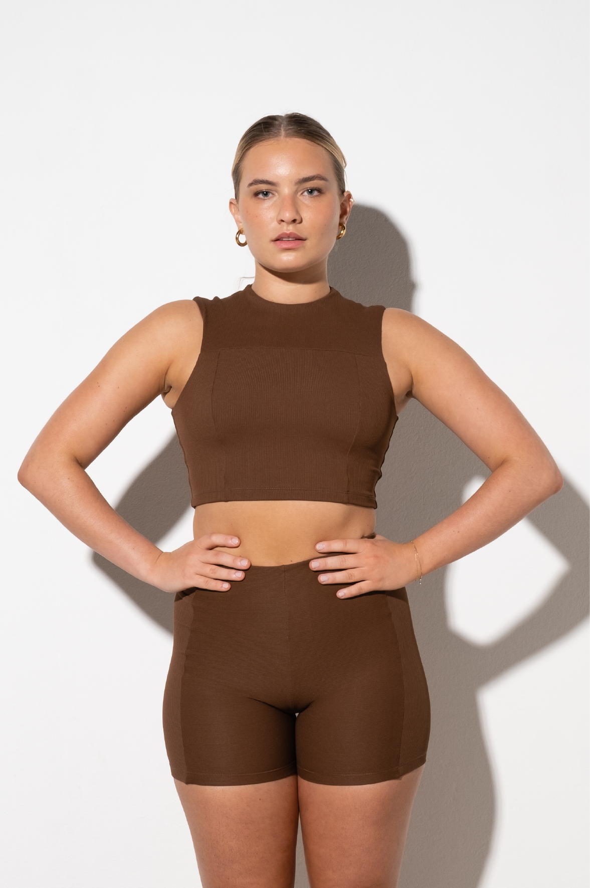 Shorts Ribb Marula Espresso