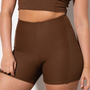Shorts Ribb Marula Espresso