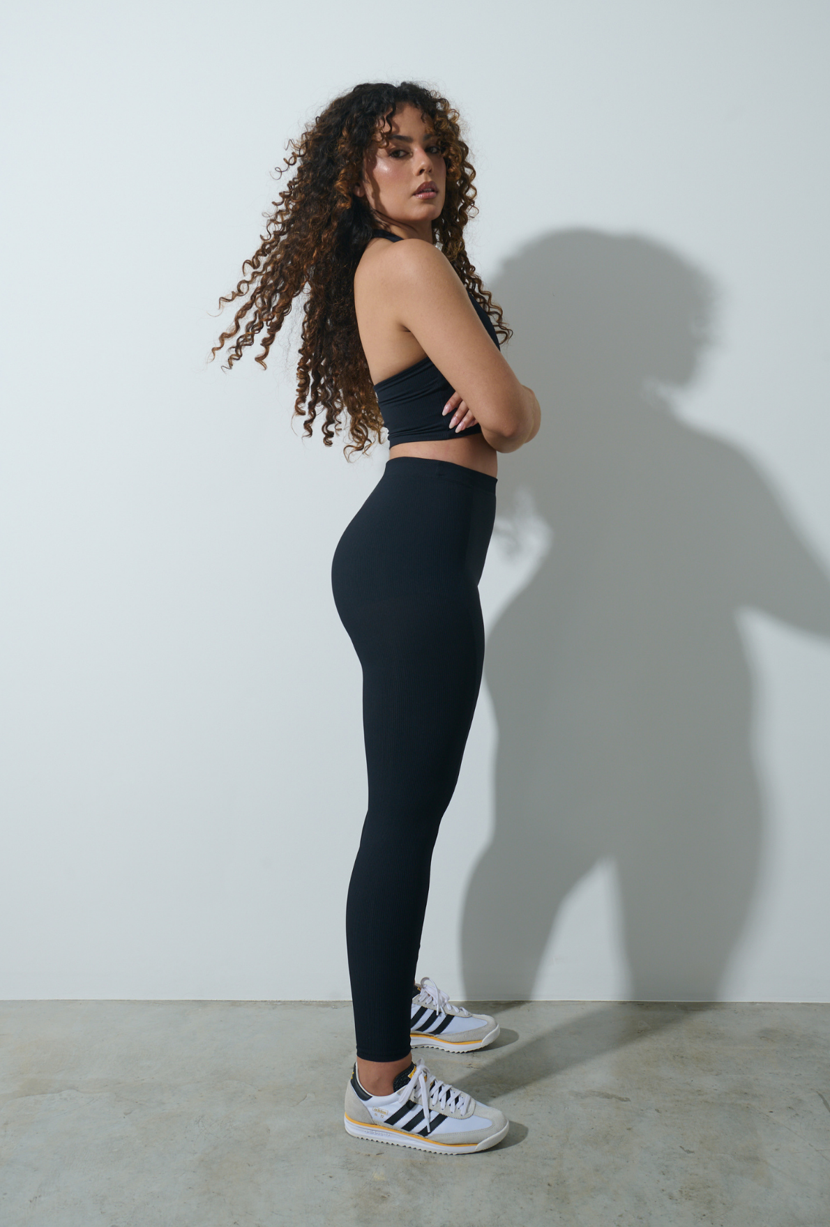 Legging Ribb Black Velvet