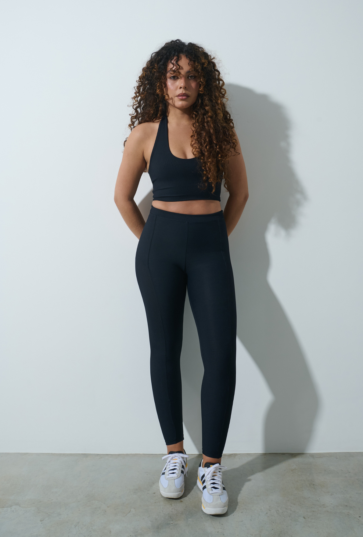 Legging Ribb Black Velvet