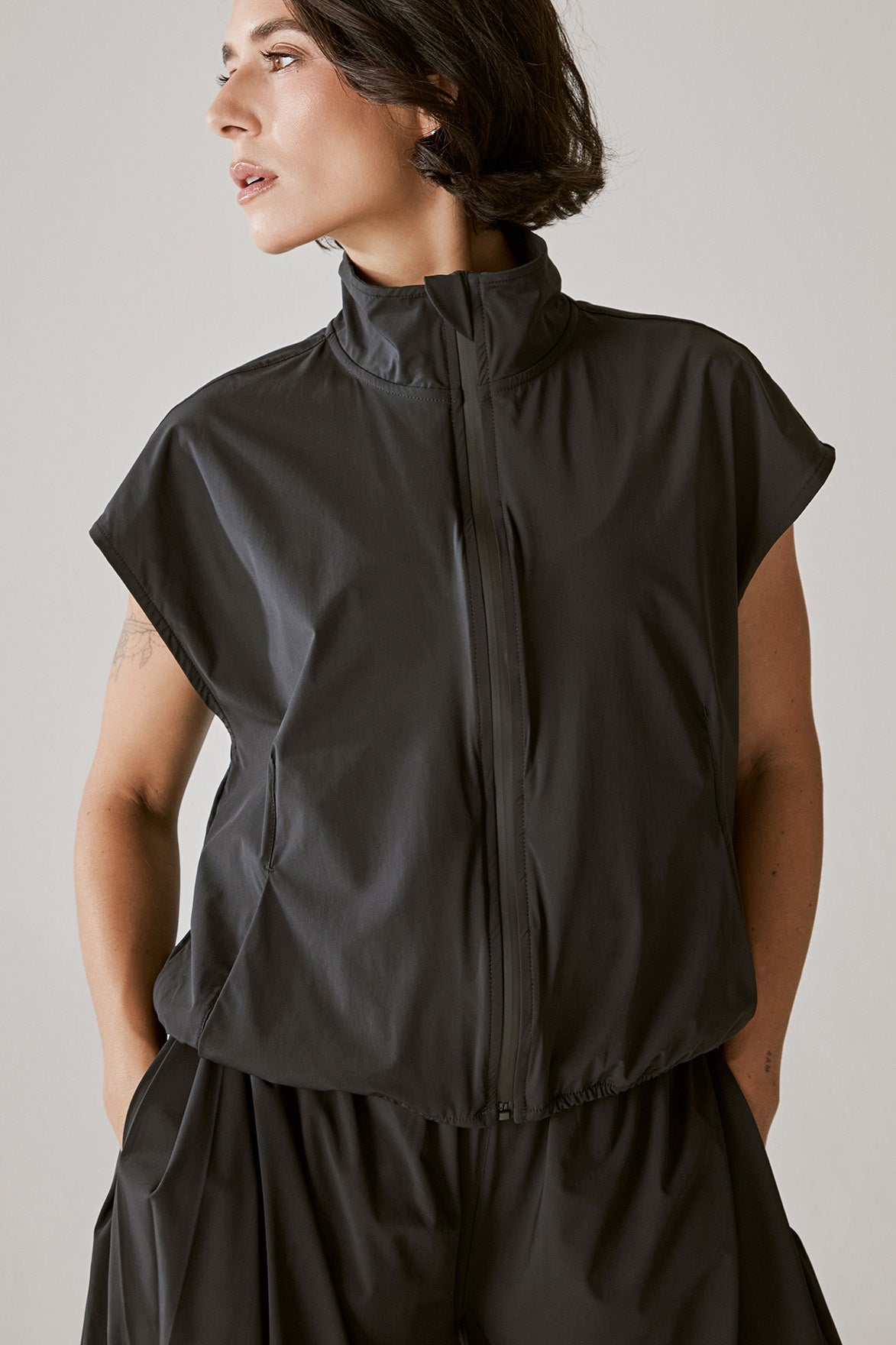 Flowy Vest Dark Coffee