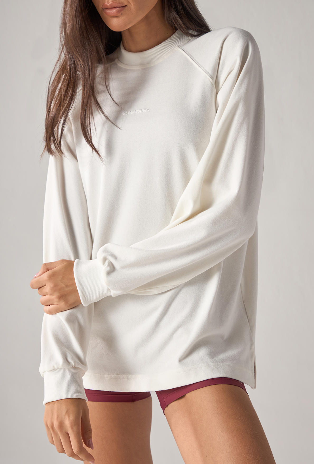 Blusa Raglan Long Sleeve Vanilla