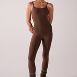 Jumpsuit Open Soft Espresso