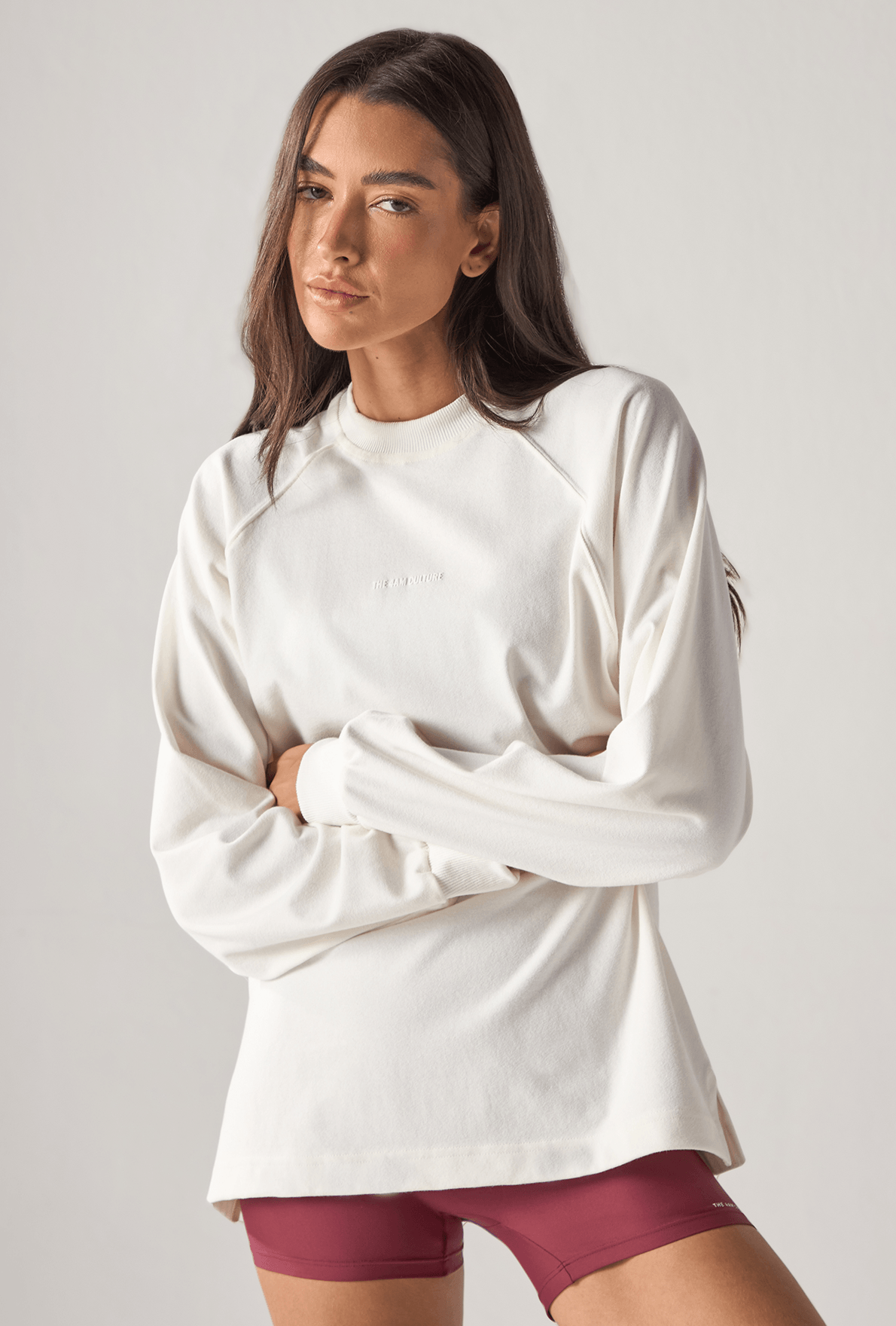 Blusa Raglan Long Sleeve Vanilla