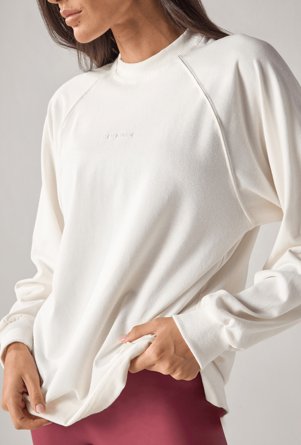 Blusa Raglan Long Sleeve Vanilla