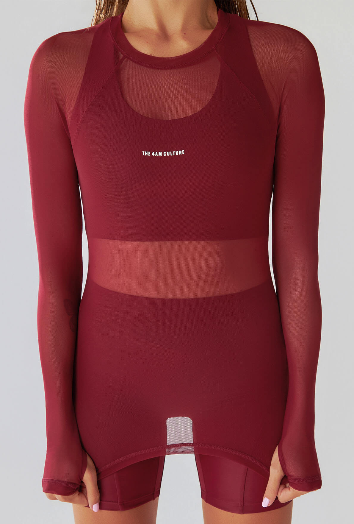 Rash Guard Mesh Merlot