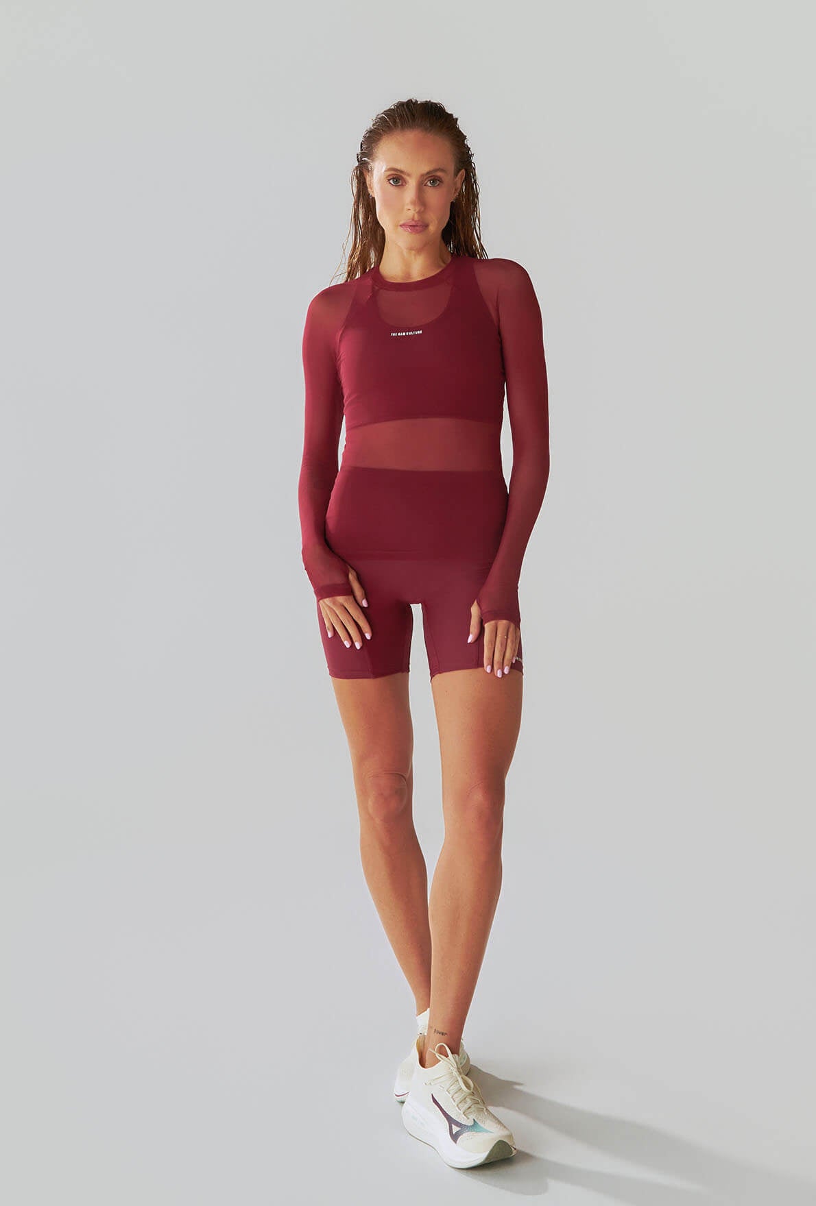 Rash Guard Mesh Merlot