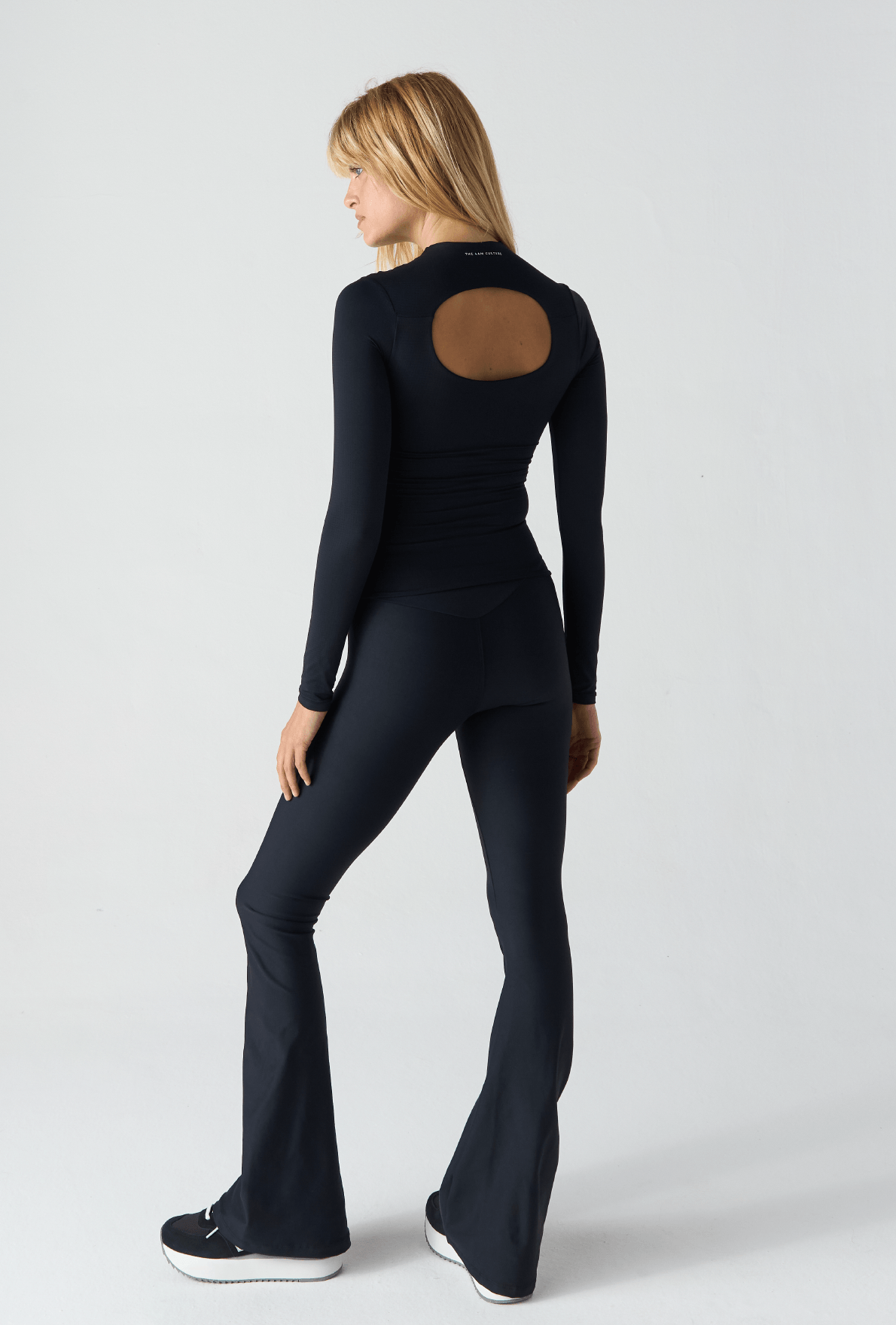 Legging Flare Compress Dark Coffee