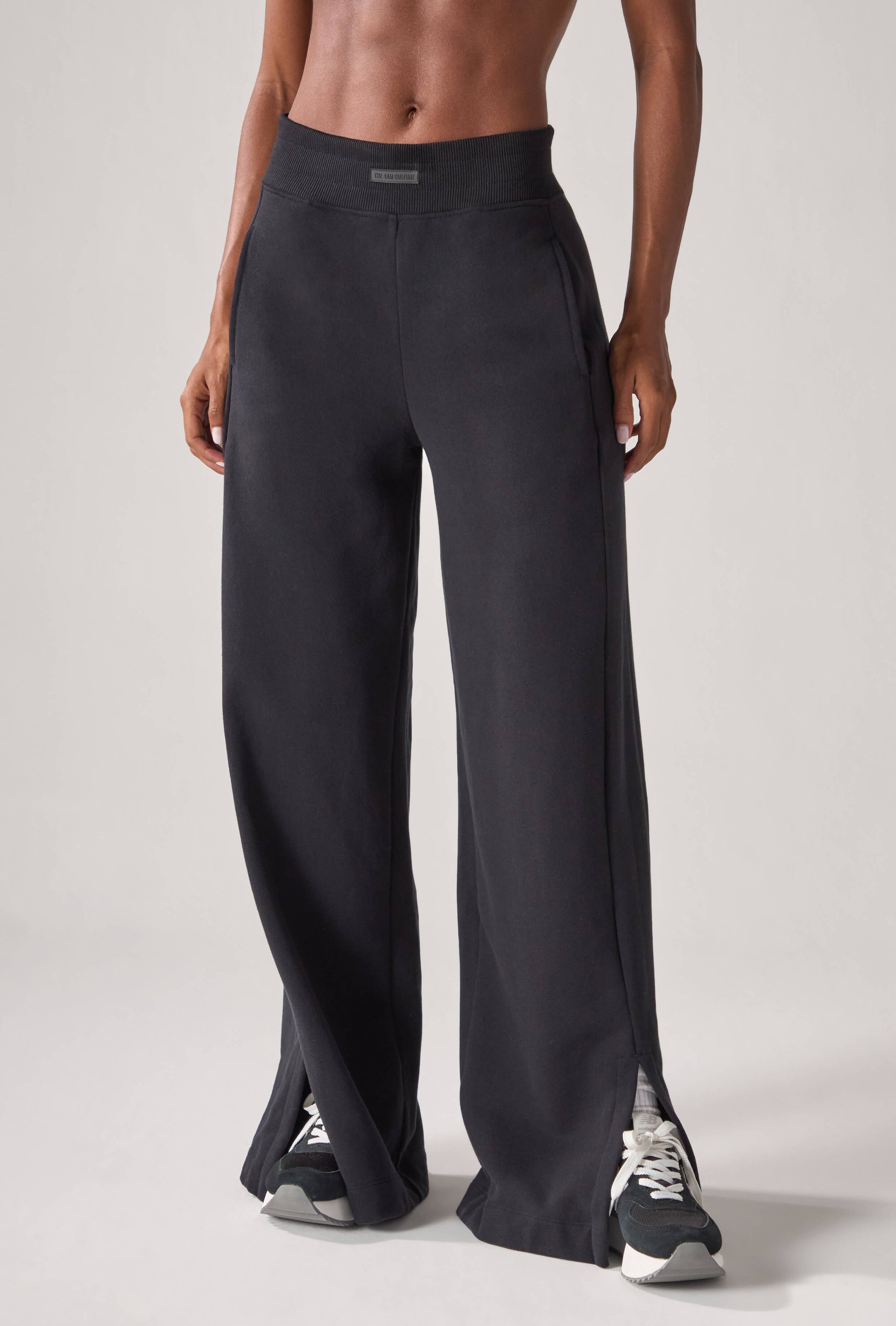 Calça Moletom Wide Dark Coffee