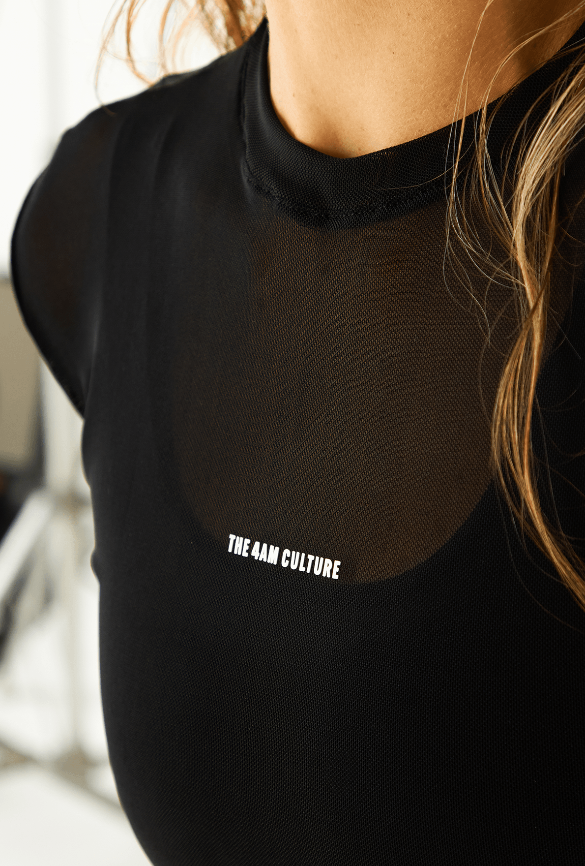 Tank Top Mesh Dark Coffee