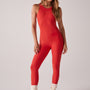 Jumpsuit Sexy Back Compress Scarlet