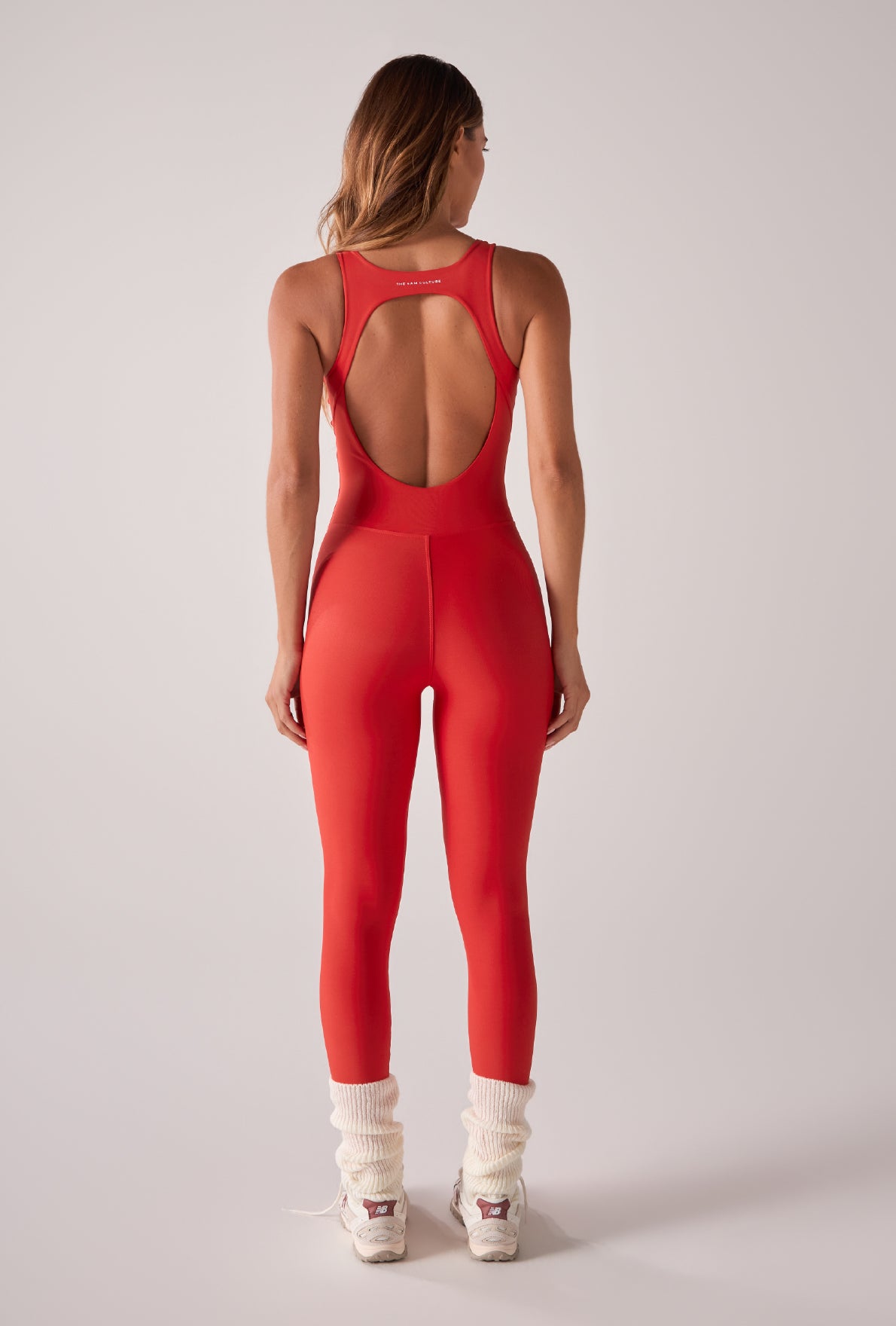 Jumpsuit Sexy Back Compress Scarlet