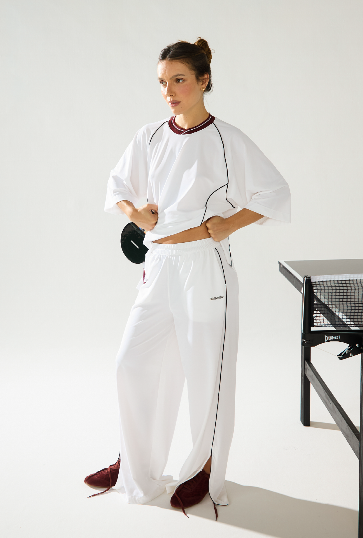 Calça Wide Smash Leite De Coco