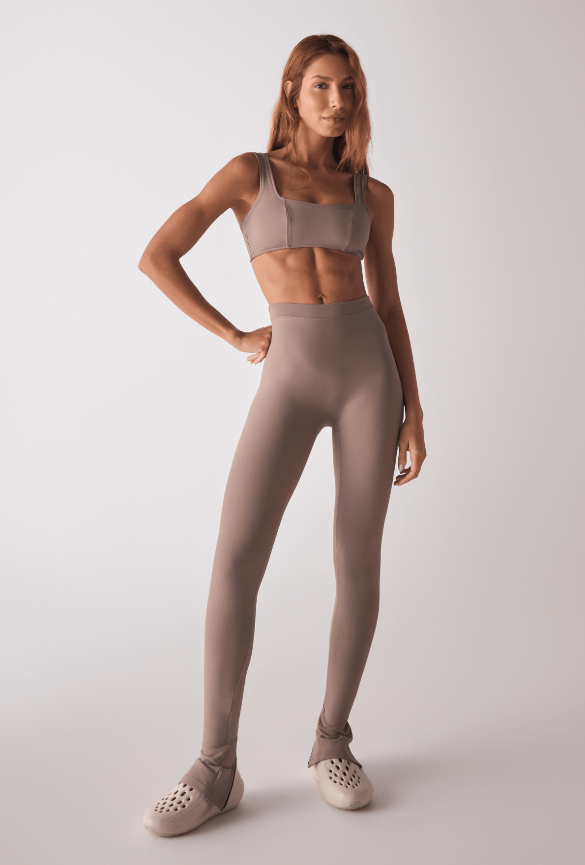 Legging Slide Pump Khaki
