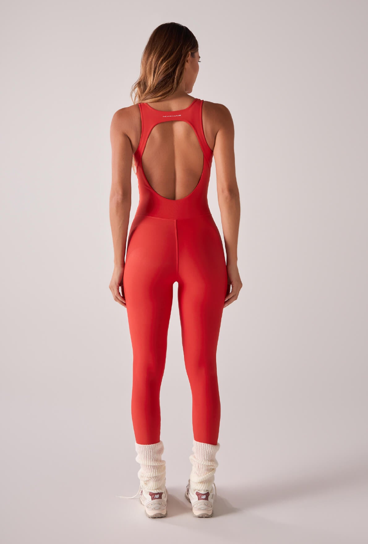 Jumpsuit Sexy Back Compress Scarlet