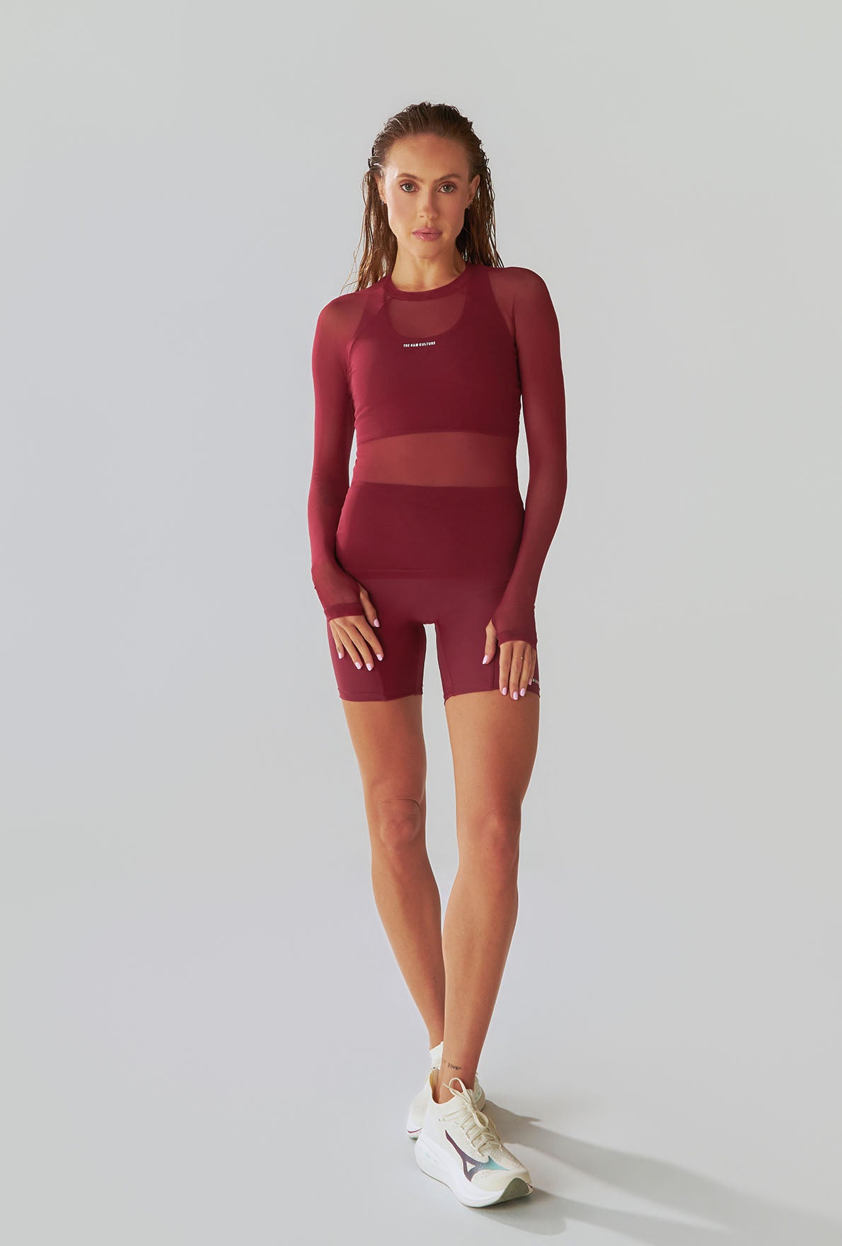 Rash Guard Mesh Merlot