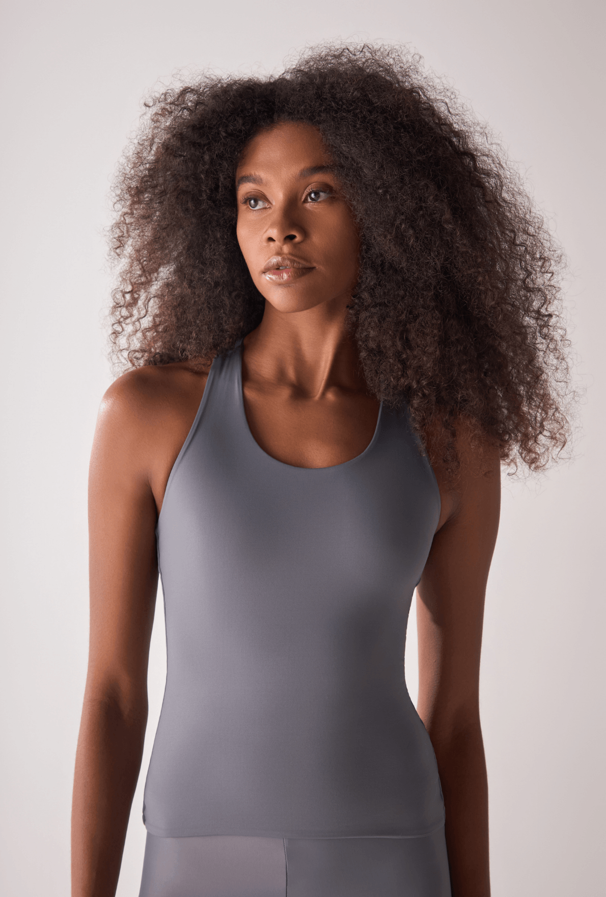 Tank Top Collar Soft Clay