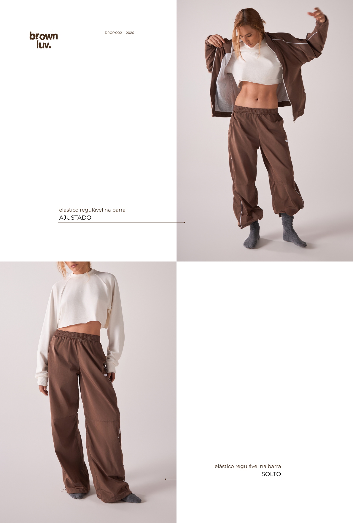 Calça 4Joy Brown Luv