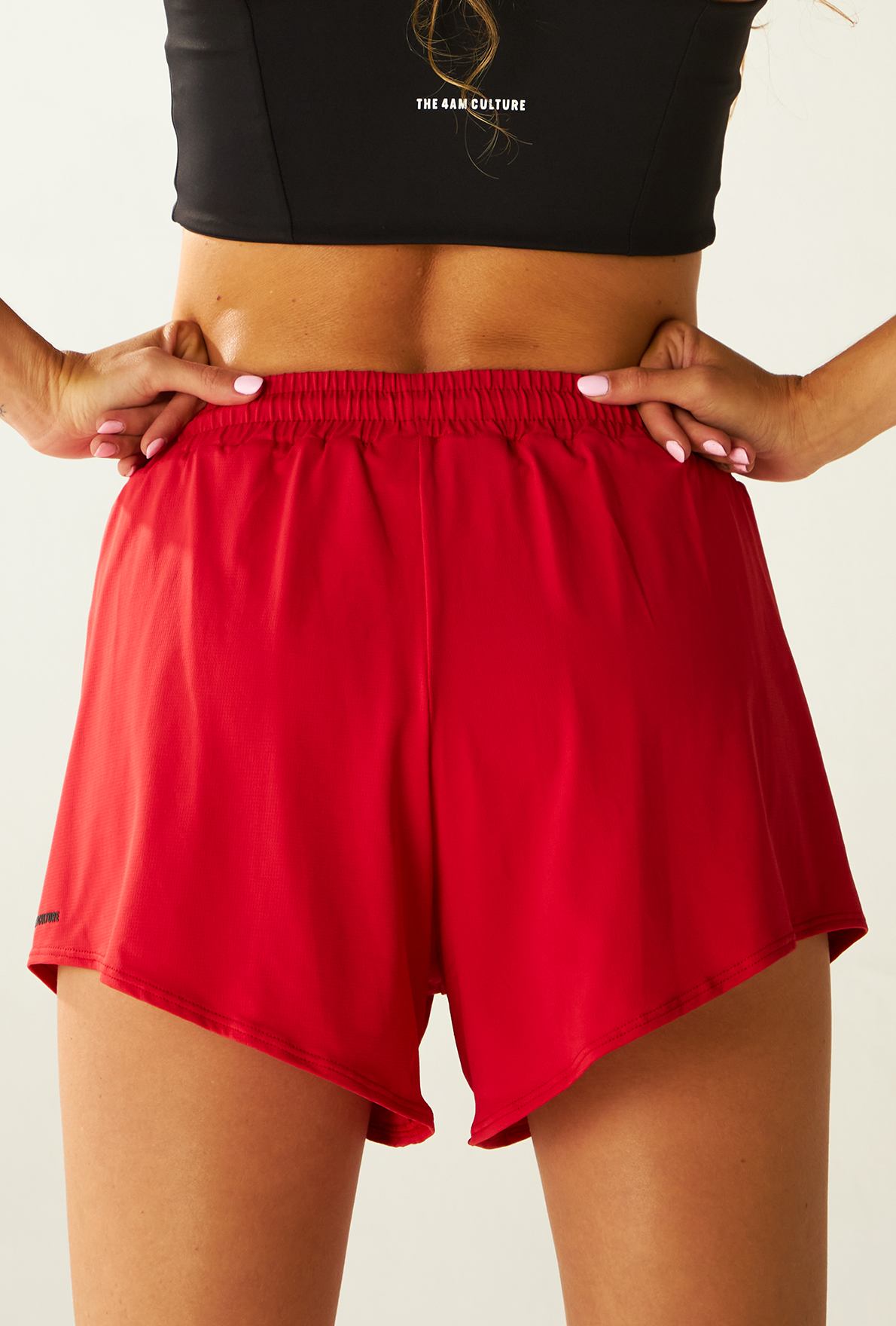 Split Shorts Red Chilli
