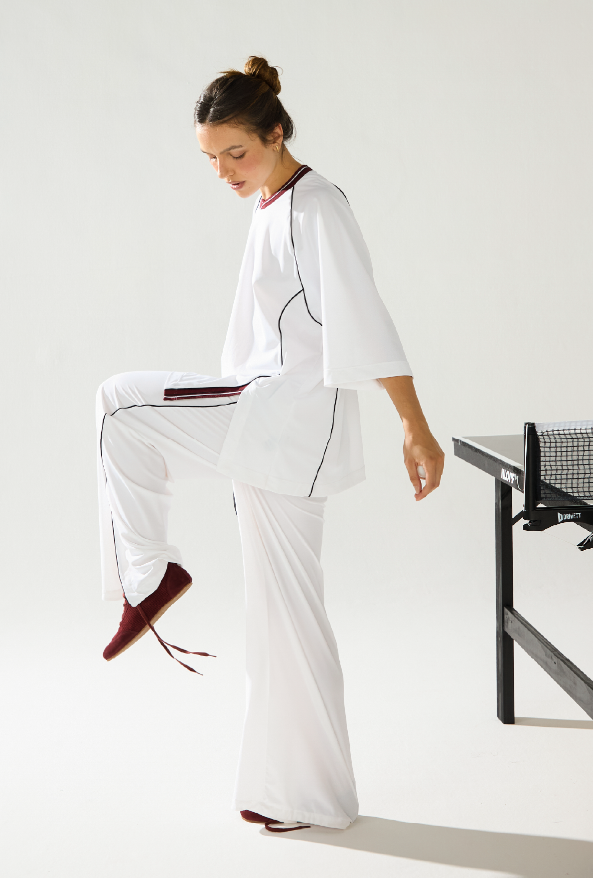 Calça Wide Smash Leite De Coco