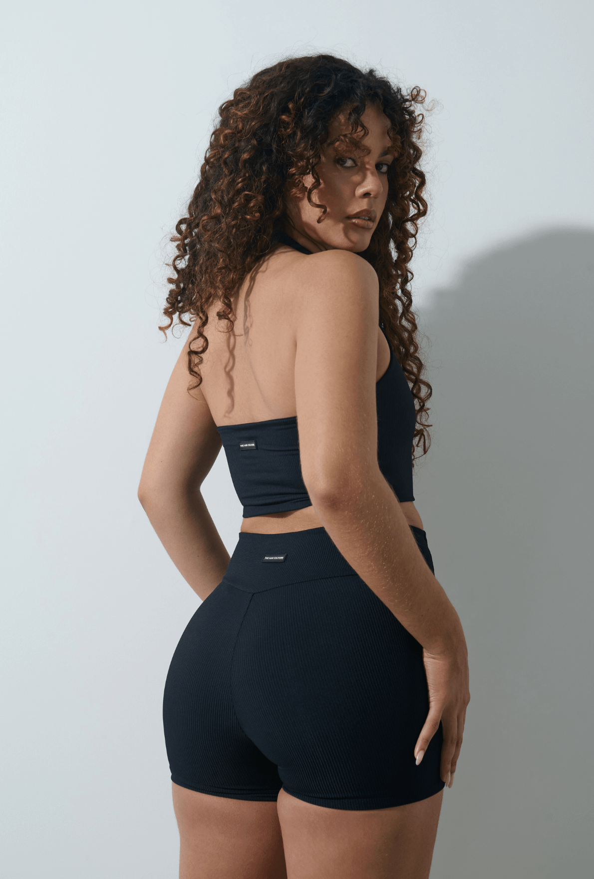 Shorts Ribb Up Black Velvet