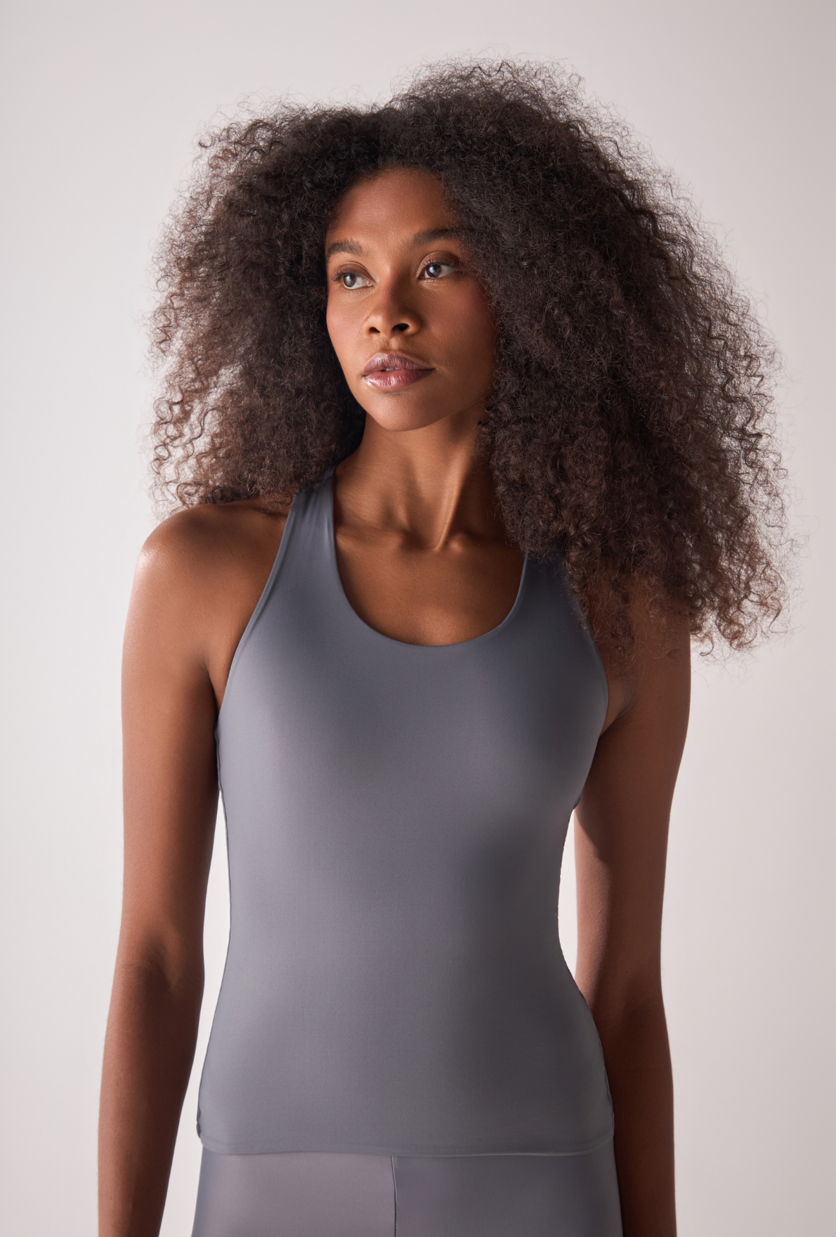 Tank Top Collar Soft Clay
