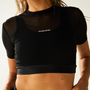 Tank Top Mesh Dark Coffee