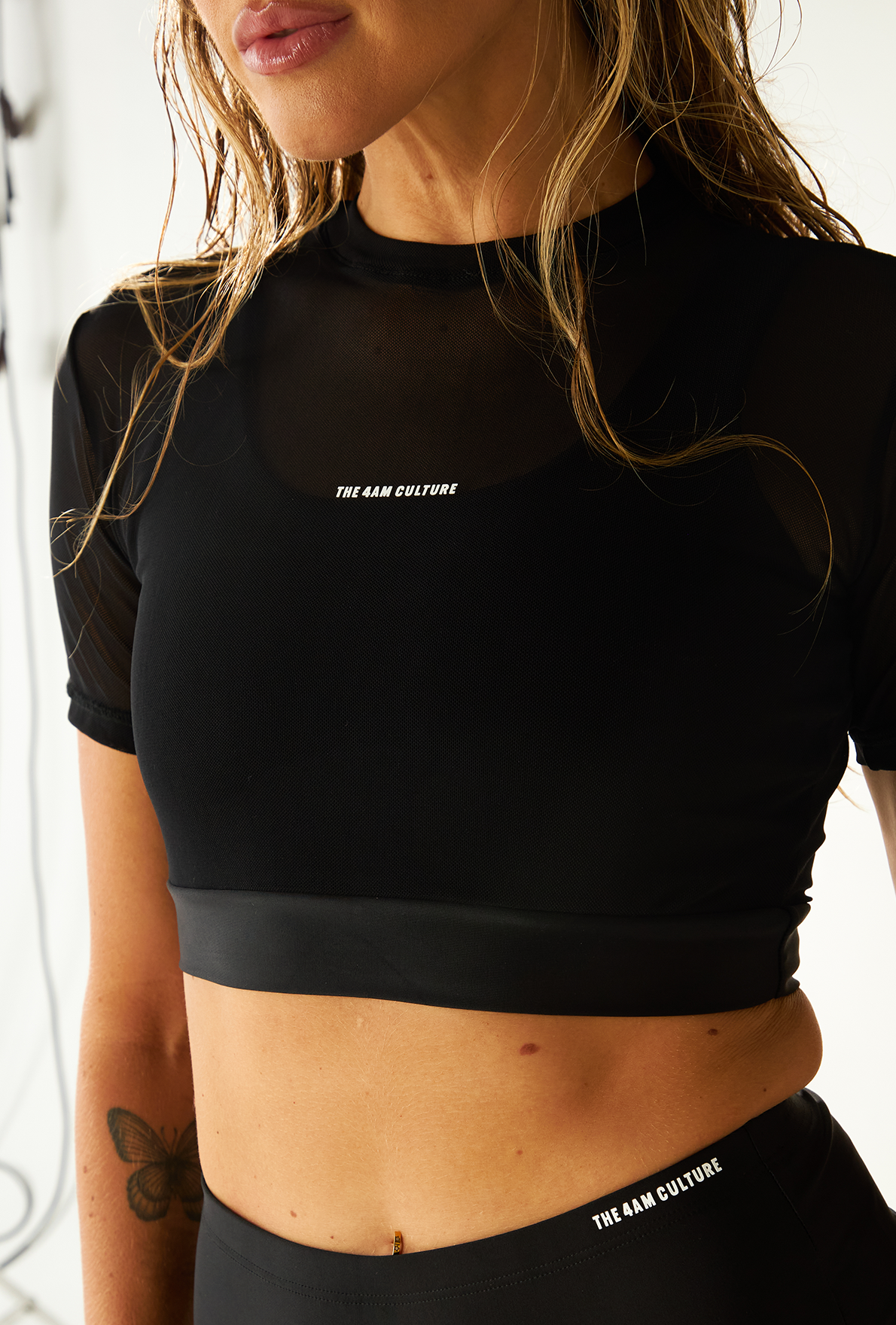 Tank Top Mesh Dark Coffee