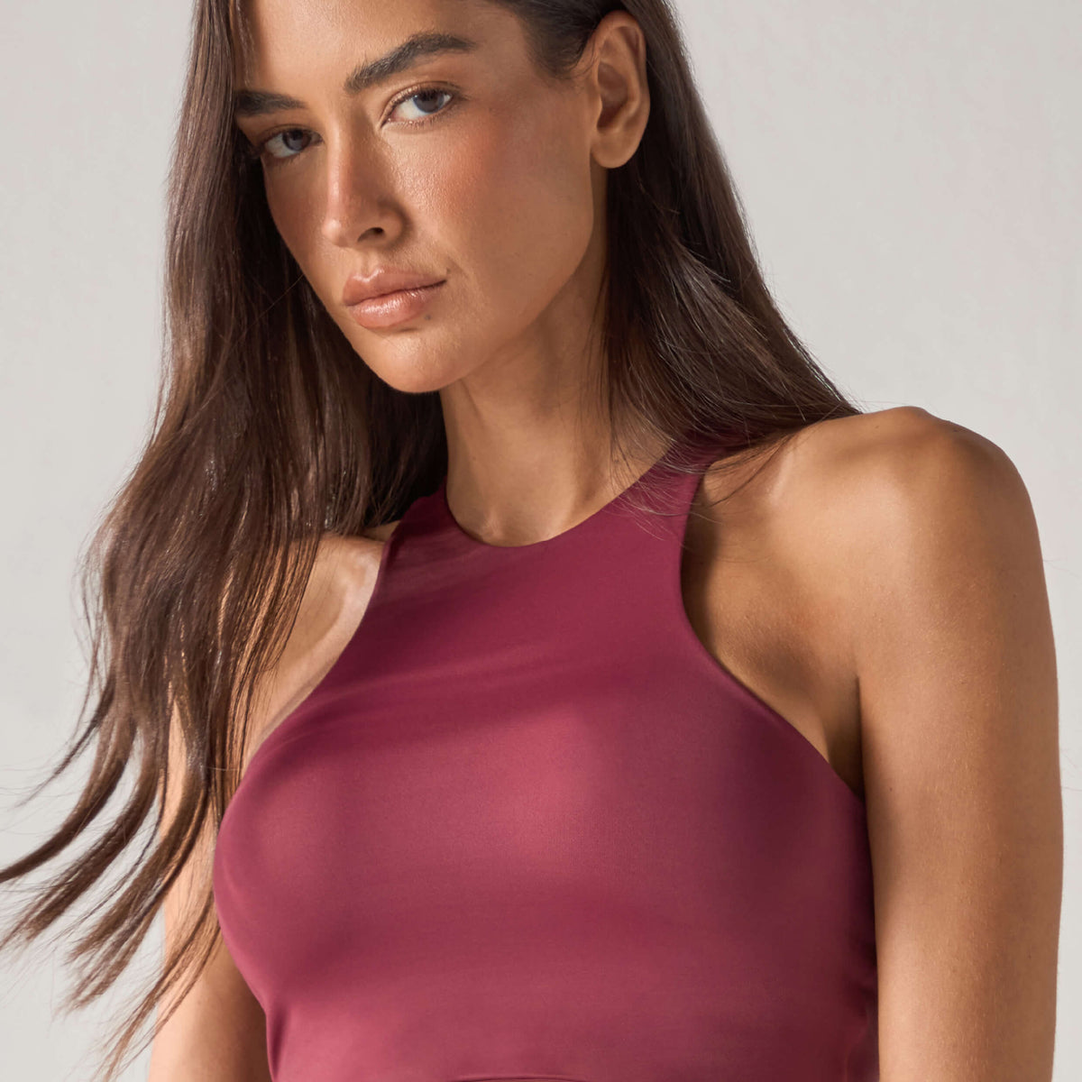 Top Collar Soft Merlot