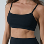 Top Mini Ribb Black Velvet