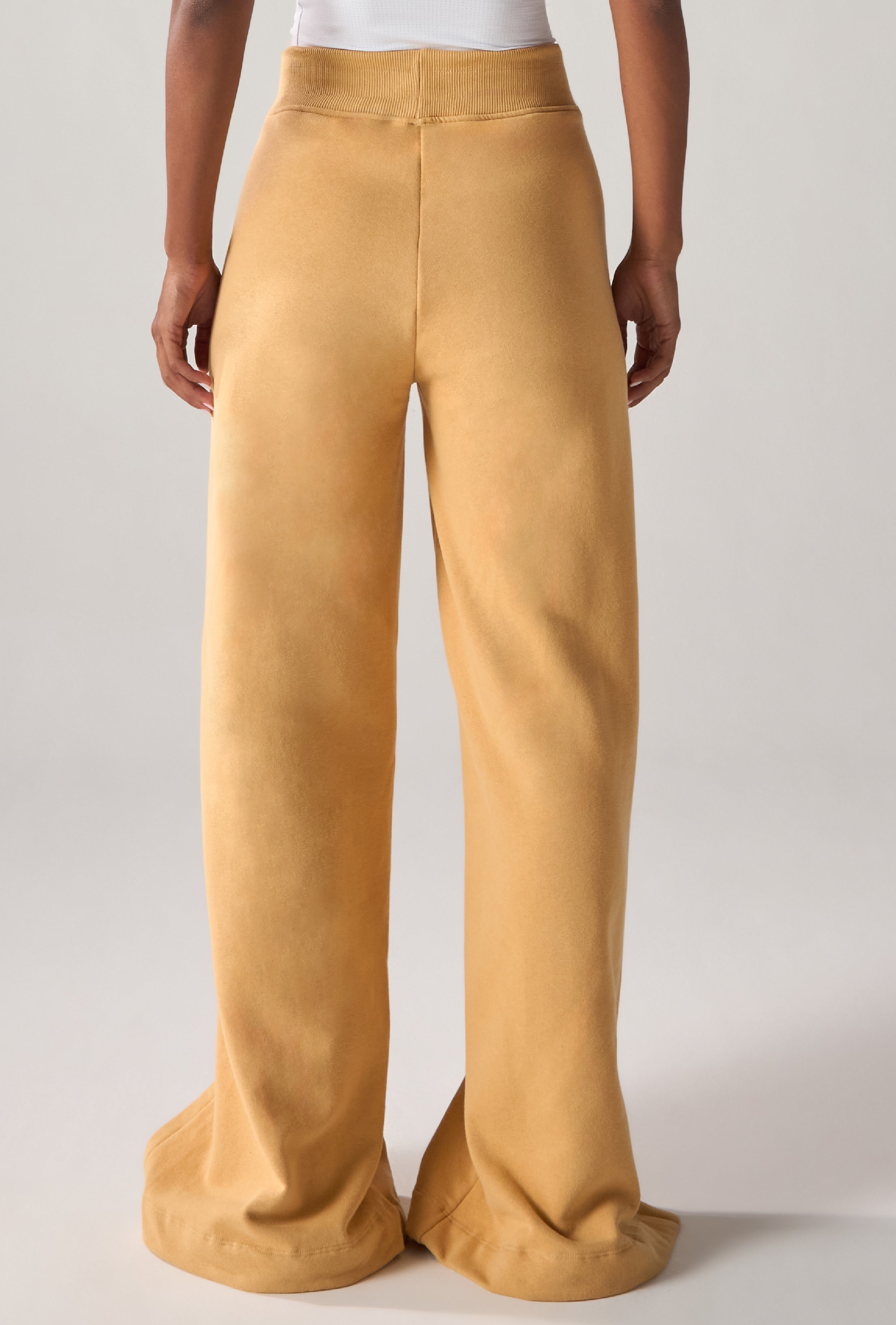 Calça Moletom Wide Mustard