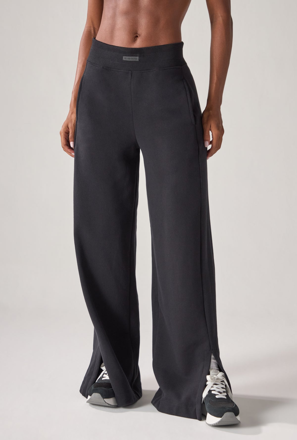 Calça Moletom Wide Dark Coffee