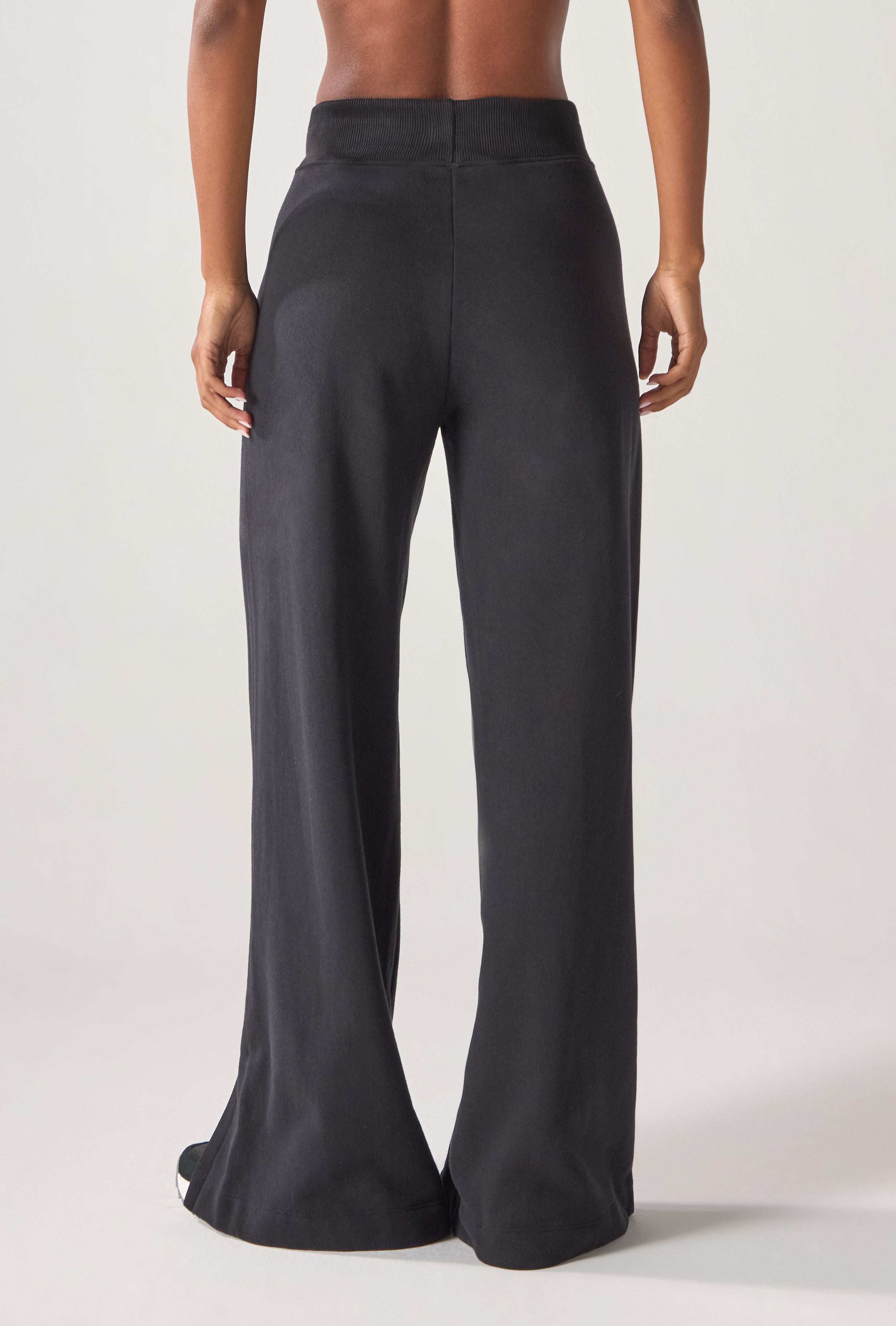 Calça Moletom Wide Dark Coffee