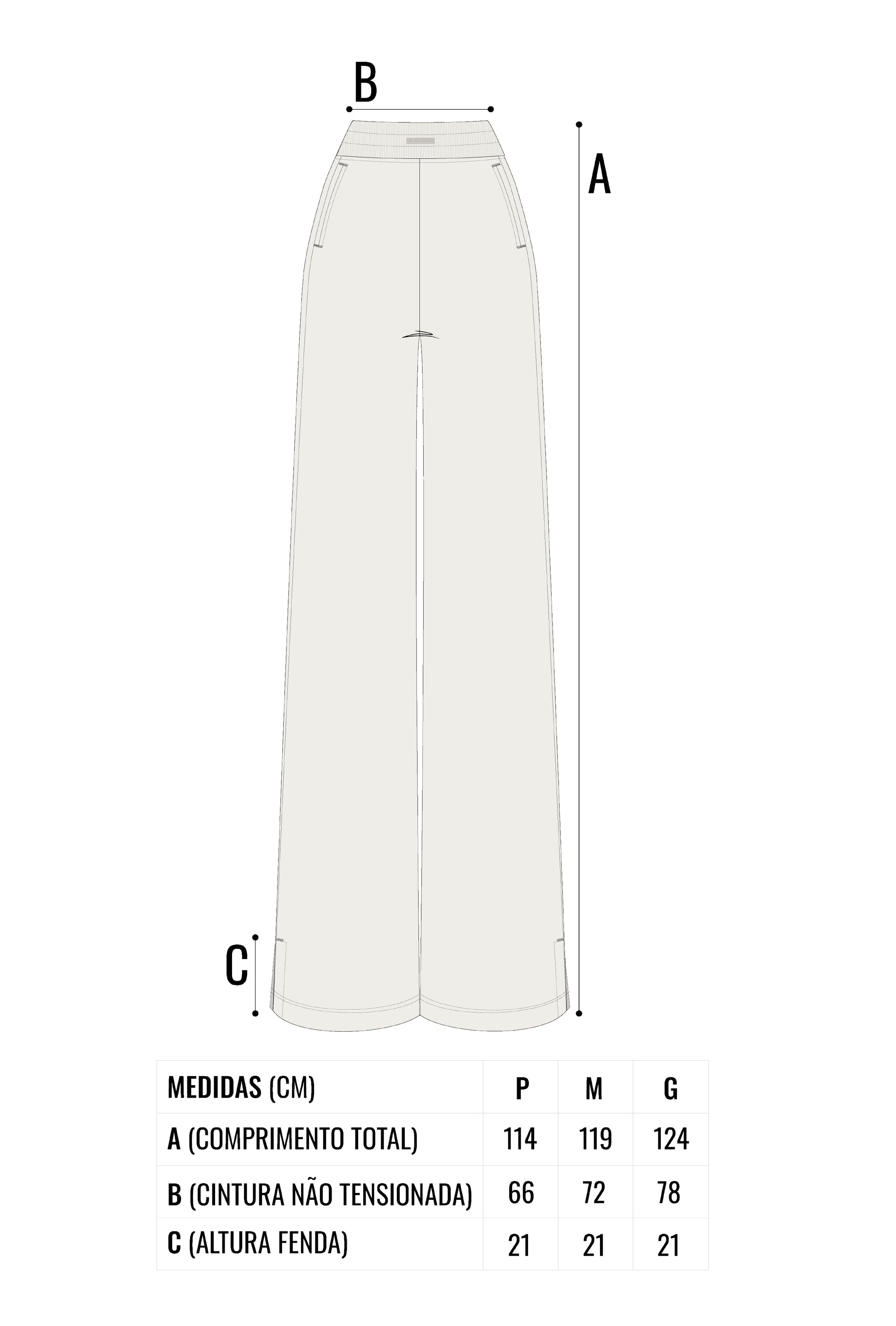 Calça Moletom Wide Vanilla