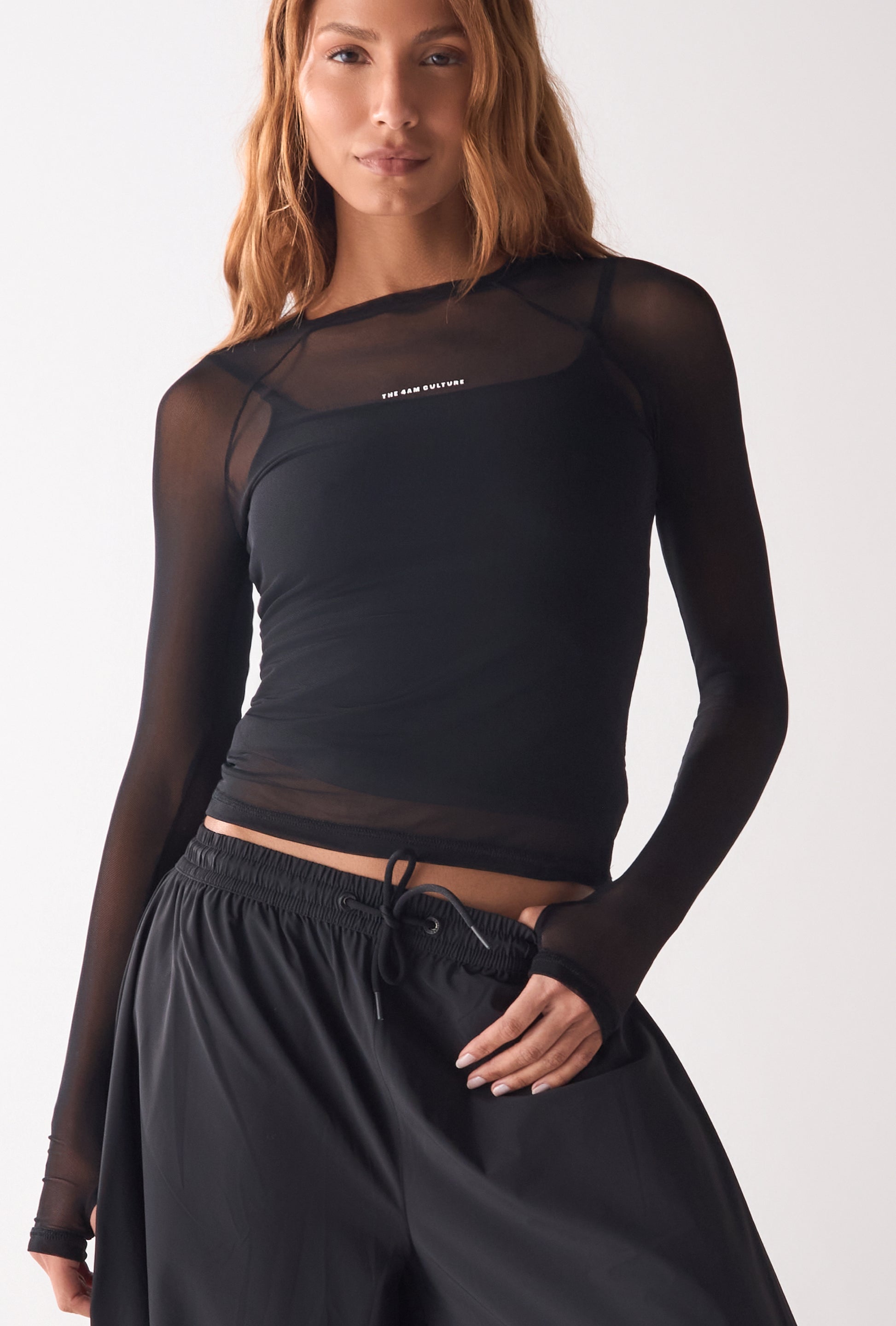 Rash Guard Mesh Dark Coffee